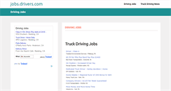 Desktop Screenshot of jobs.drivers.com