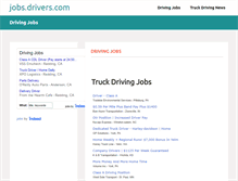 Tablet Screenshot of jobs.drivers.com